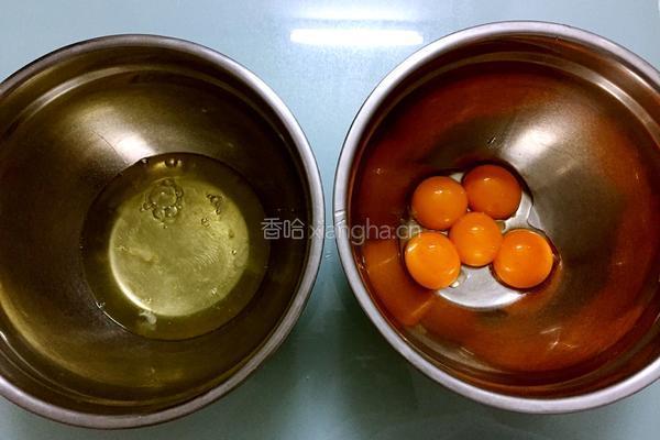 菠菜戚风蛋糕的做法图解3