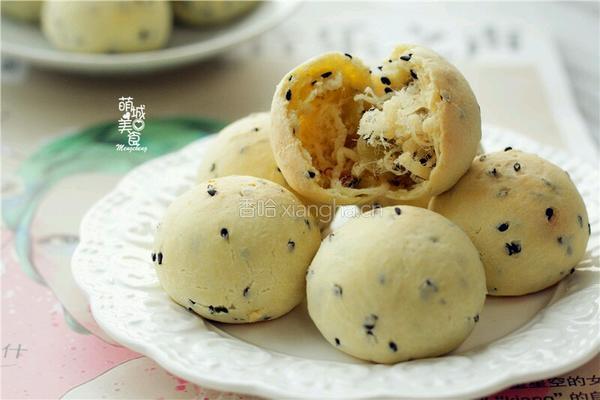 芝麻肉松麻薯：老少皆宜的咸口小点的做法图解11