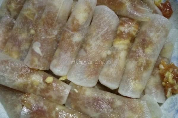 白萝卜卷肉的做法图解6
