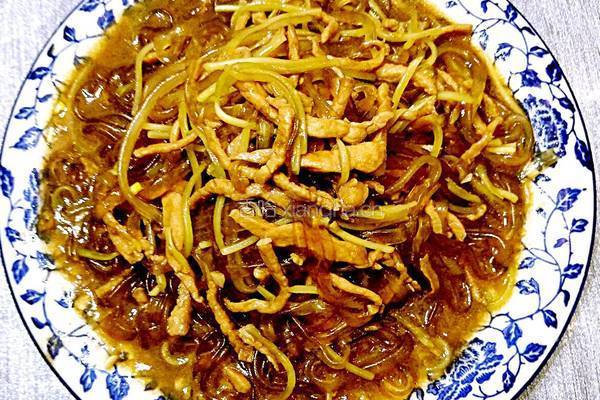 鲁菜大师蒋家常菜肉丝凉偏粉的做法图解6