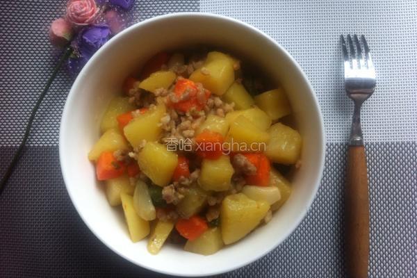 肉末土豆的做法图解6