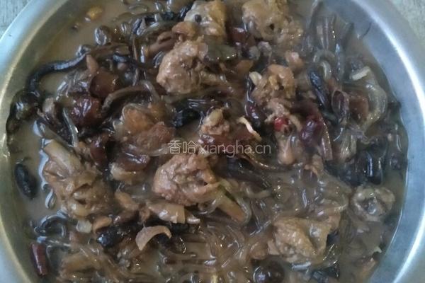 小鸡炖蘑菇粉条的做法图解8