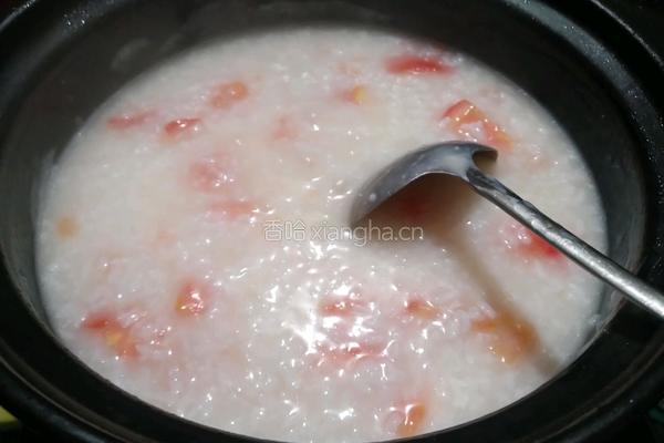西红柿鸭蛋粥的做法图解7