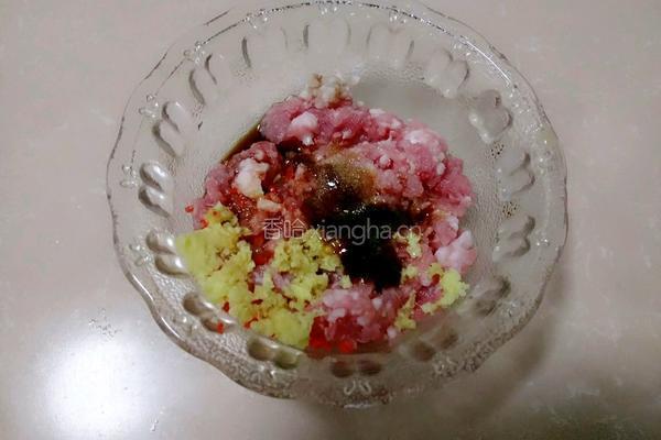 香菇酿肉的做法图解3