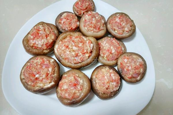香菇酿肉的做法图解6