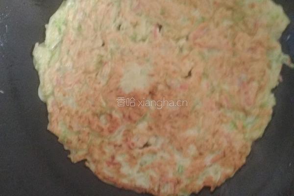 西葫芦火腿饼子外酥里嫩宝宝超爱吃的的做法图解8