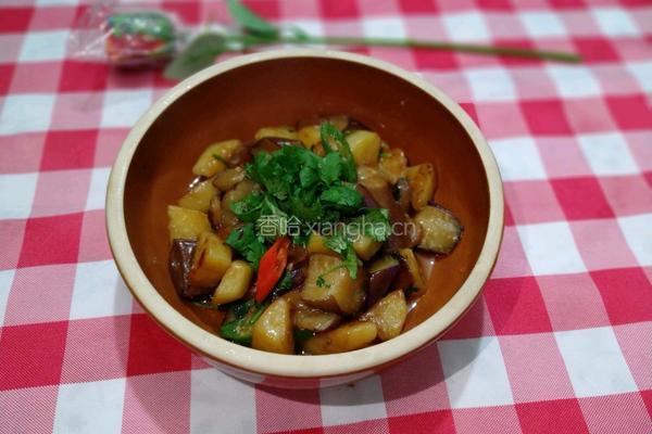 干锅土豆茄子的做法图解1