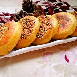 发面玉米豆沙饼的做法[图]
