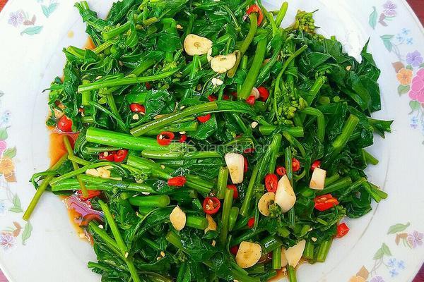 冲菜（芥末味菜心）的做法图解7