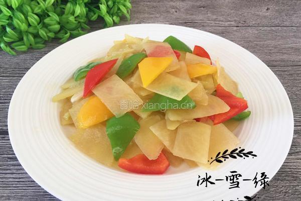 彩椒土豆片的做法图解1