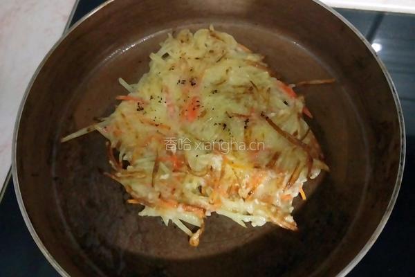 土豆丝鸡蛋饼的做法图解5