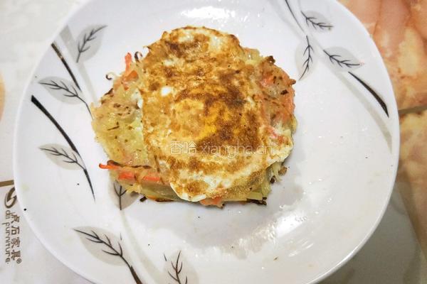 土豆丝鸡蛋饼的做法图解7