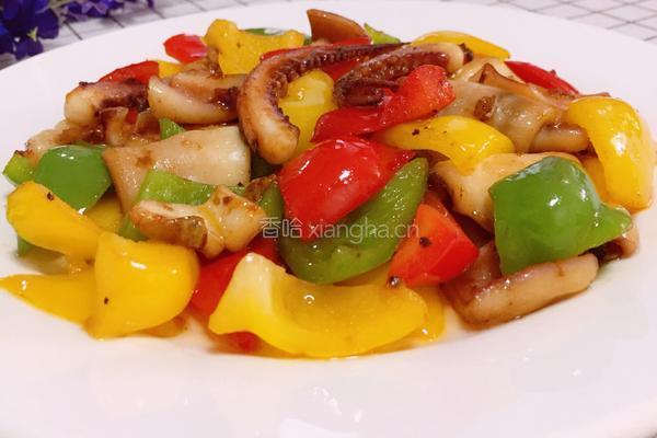 彩椒鱿鱼的做法图解12