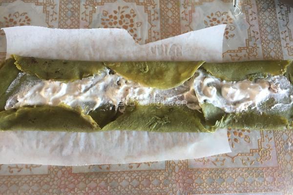 抹茶毛巾卷蛋糕的做法图解7