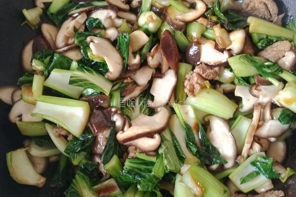 香茹油菜的做法图解4