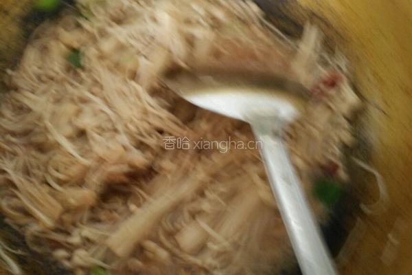 炒金针菇的做法图解5