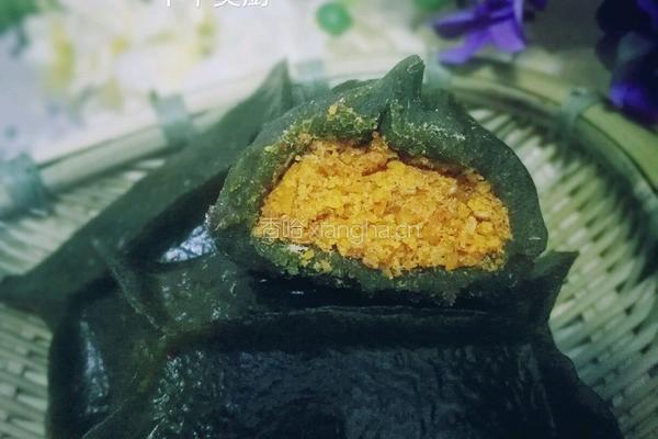 茼蒿蛋黄肉松团的做法图解21