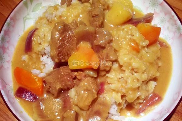 咖喱牛肉拌饭的做法图解9