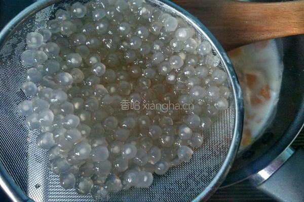 木瓜牛奶西米露的做法图解9