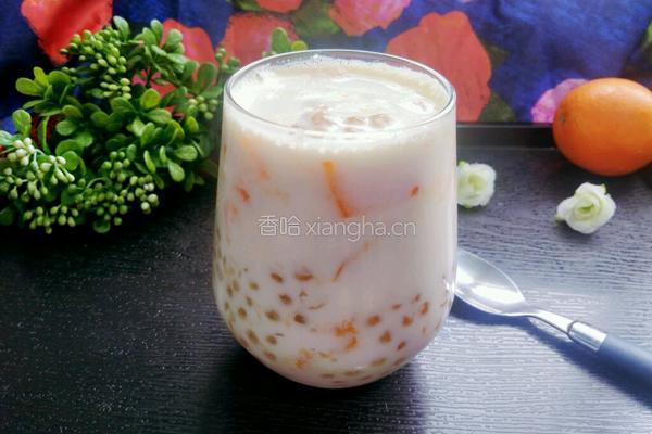 木瓜牛奶西米露的做法图解12