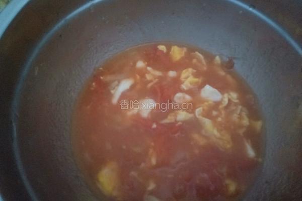 西红柿打卤面的做法图解12
