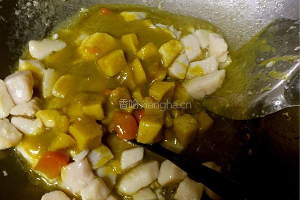 咖喱鸡丁饭的做法图解3