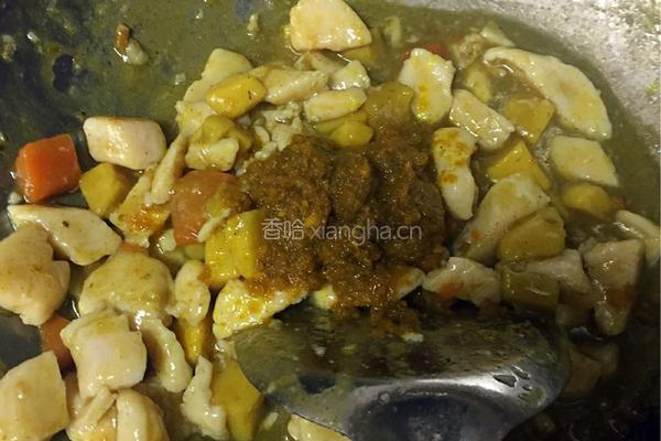 咖喱鸡丁饭的做法图解4