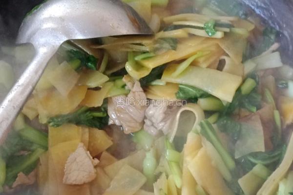 油菜土豆片的做法图解4