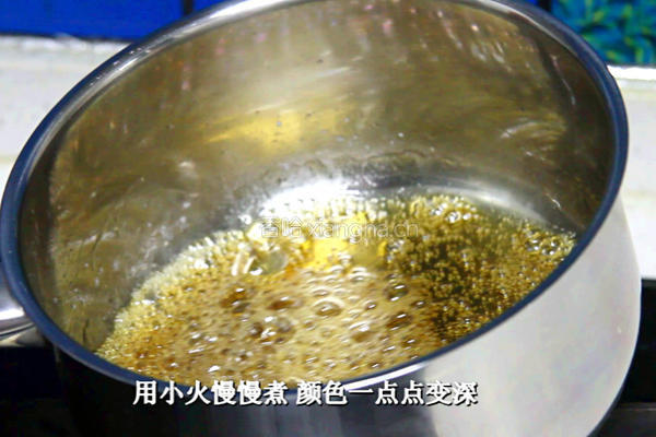 焦糖杏仁磅蛋糕的做法图解2