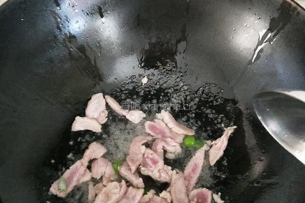 火腿炒肉的做法图解5