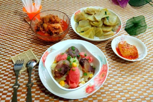 香肠土豆闷饭的做法图解12