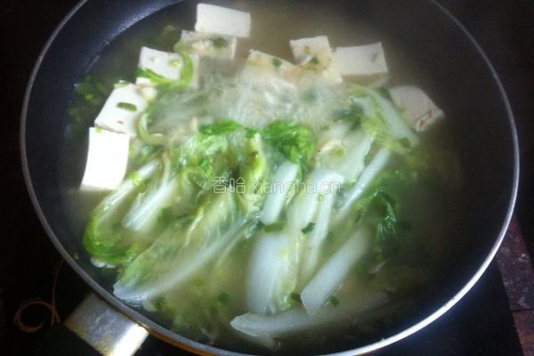 虾皮豆腐炖白菜的做法图解7