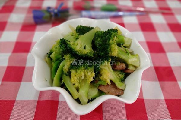 西兰花炒肉的做法图解8