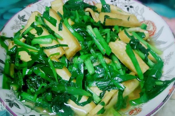 韭菜炒豆干的做法图解6