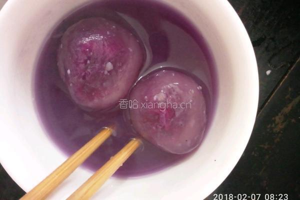 水晶紫薯汤圆的做法图解7