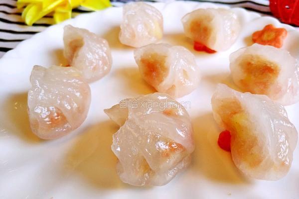 水晶虾饺的做法图解1