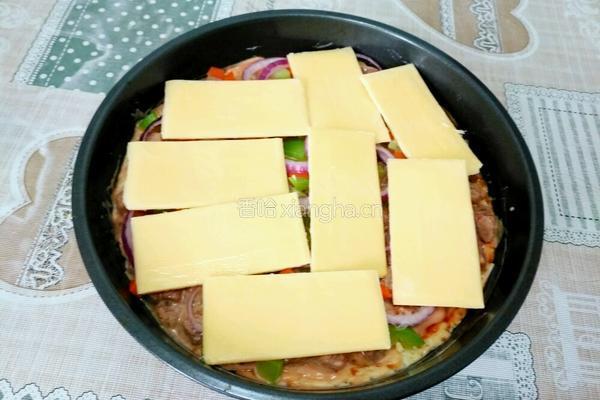 黑胡椒牛肉披萨的做法图解7