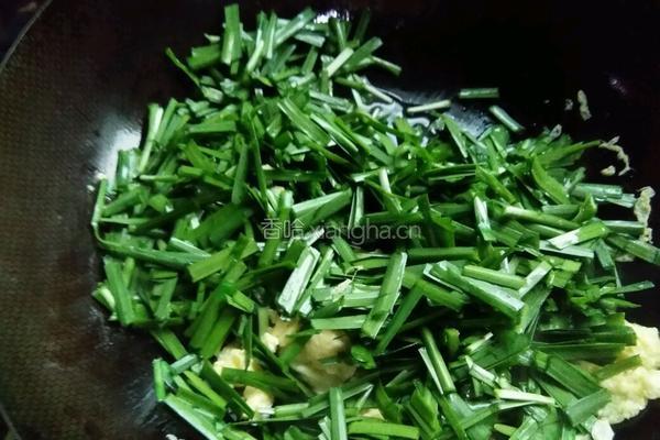 韭菜炒鸡蛋的做法图解5