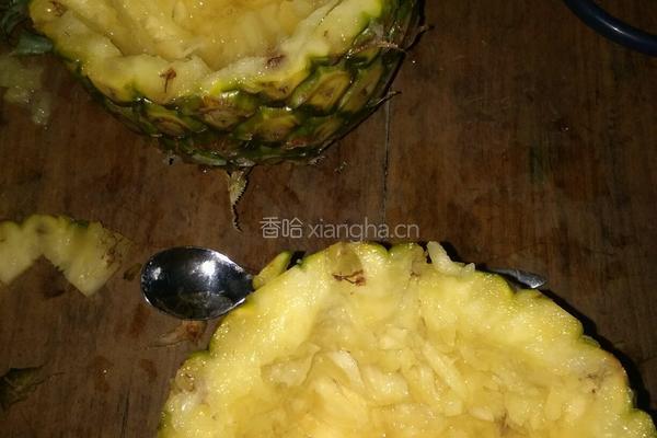 菠萝糯米饭的做法图解3