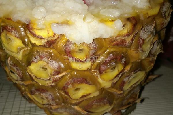 菠萝糯米饭的做法图解4