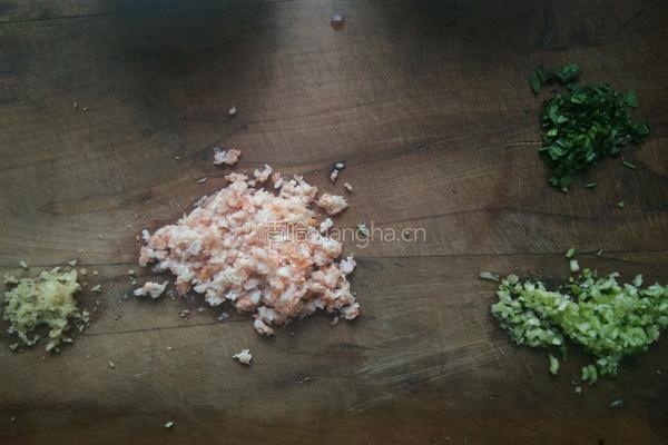 鲜虾香菇盏的做法图解2