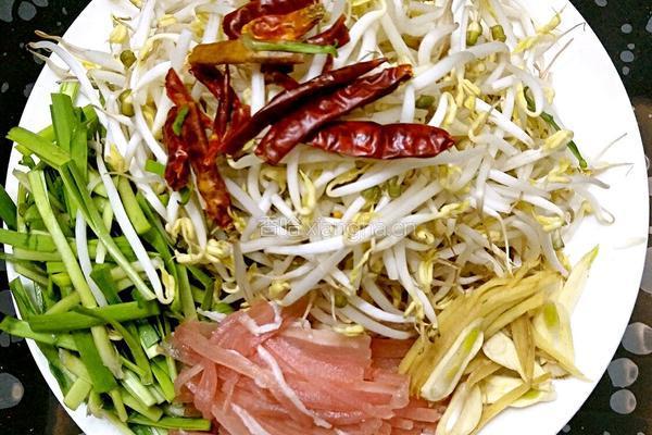 鲁菜大师蒋家常菜炒香辣豆牙肉丝的做法图解1