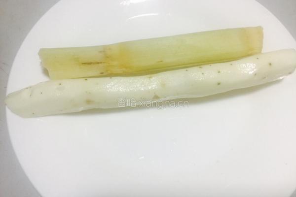 甘蔗淮山冰糖百合糖水的做法图解3