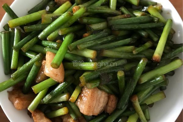 蒜苔炒肉