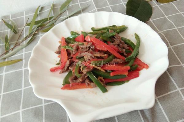 青红椒炒牛肉的做法图解10