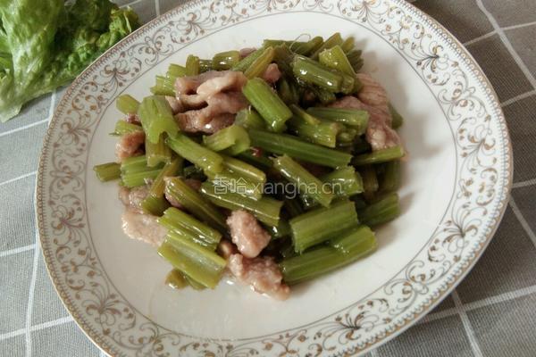 芹菜炒肉丝的做法图解7