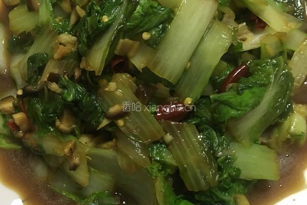 香辣小白菜的做法图解7