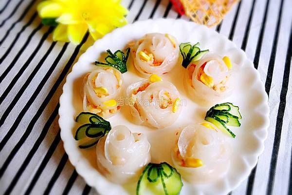 玫瑰鲜虾饺的做法图解17