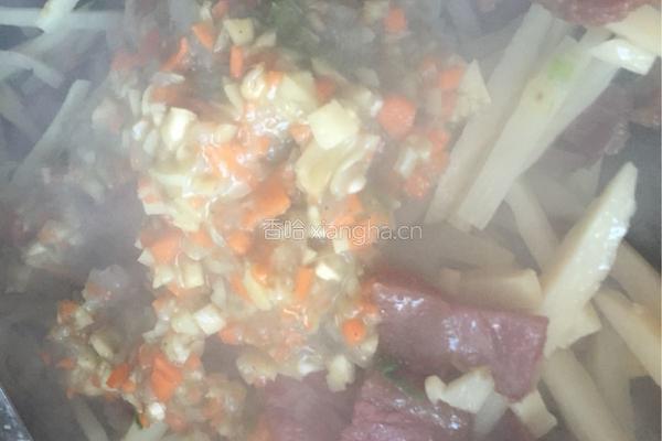 冬笋炒牛肉的做法图解7