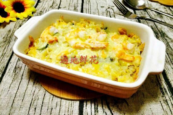 海鲜馒头焗饭的做法图解9